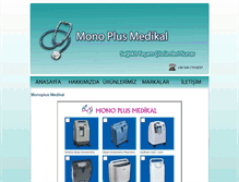 Tablet Screenshot of monoplusmedikal.com